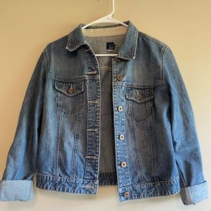 blue denim jacket